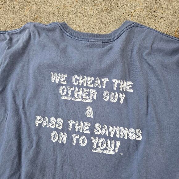 Vtg CHILKOOT CHARLIE'S Alaskan Saloon Mustache Guy Anchorage Bar Tee Shirt XXL - Picture 3 of 6